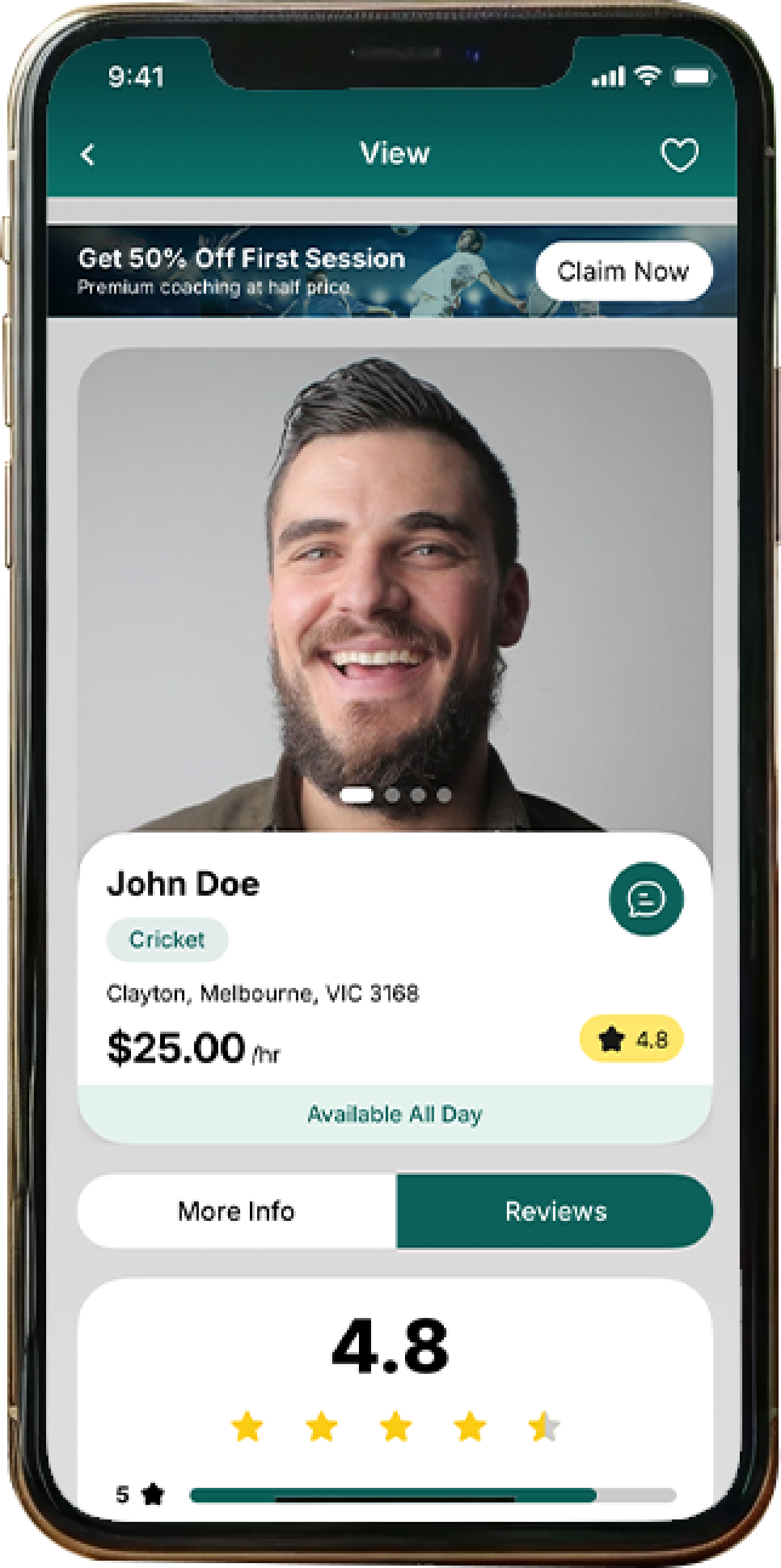 App screen